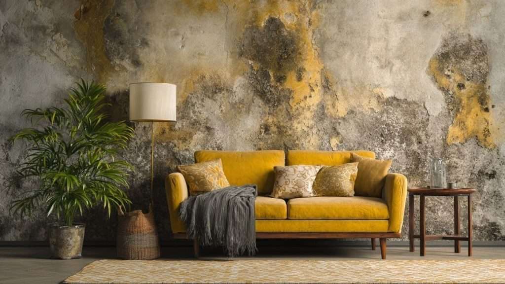 Moisissure jaune sur le mur : causes et solutions