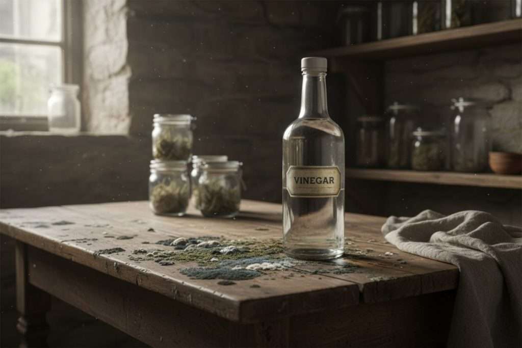 Mérule et vinaigre blanc : un duo inattendu, une solution à risque