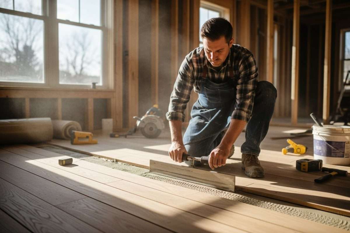 Sous-couche parquet : rattrapage de niveau du sol