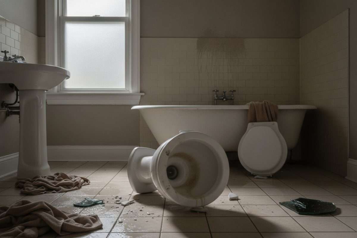 Bloc WC tombé dans les toilettes : que faire ?