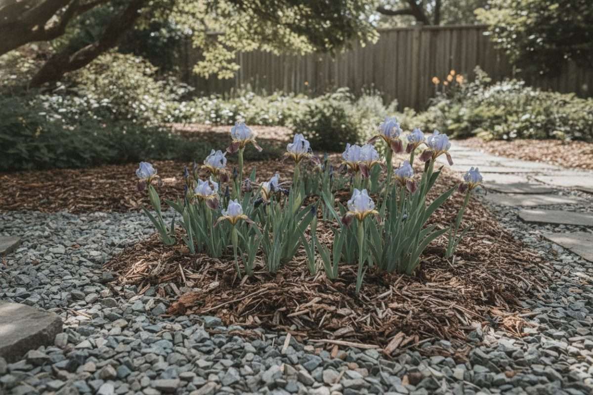 Que mettre au pied des iris pour un jardin réussi ?